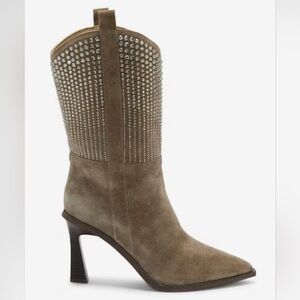 Vince Camuto Angeleh Leather + Suede Heeled Boots